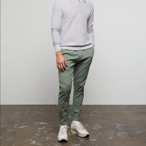 Onia All Terrain Ripstop Cotton Joggers in Sea Moss Green Size M - Picture 4 of 12